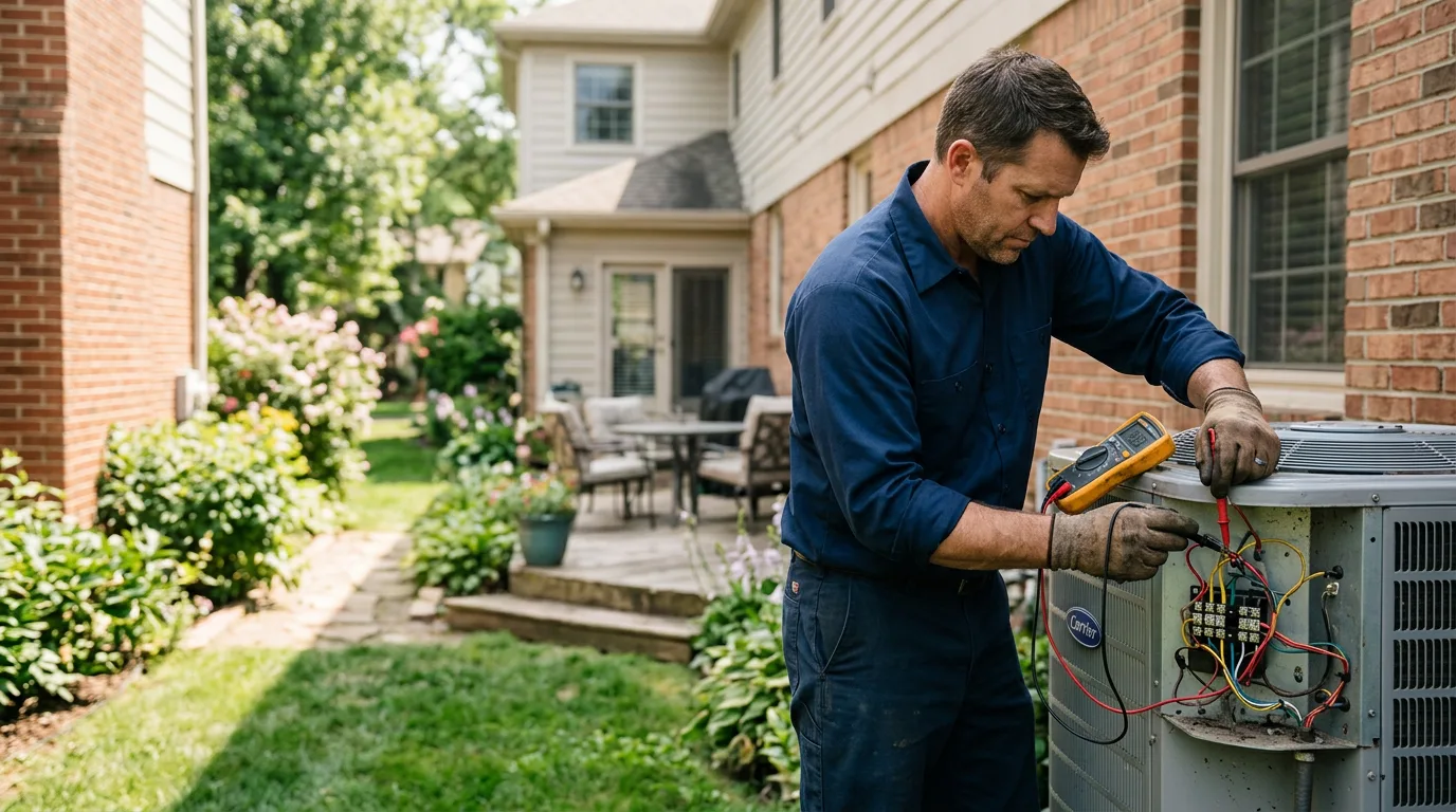 HVAC technician working near Quenemo, KS